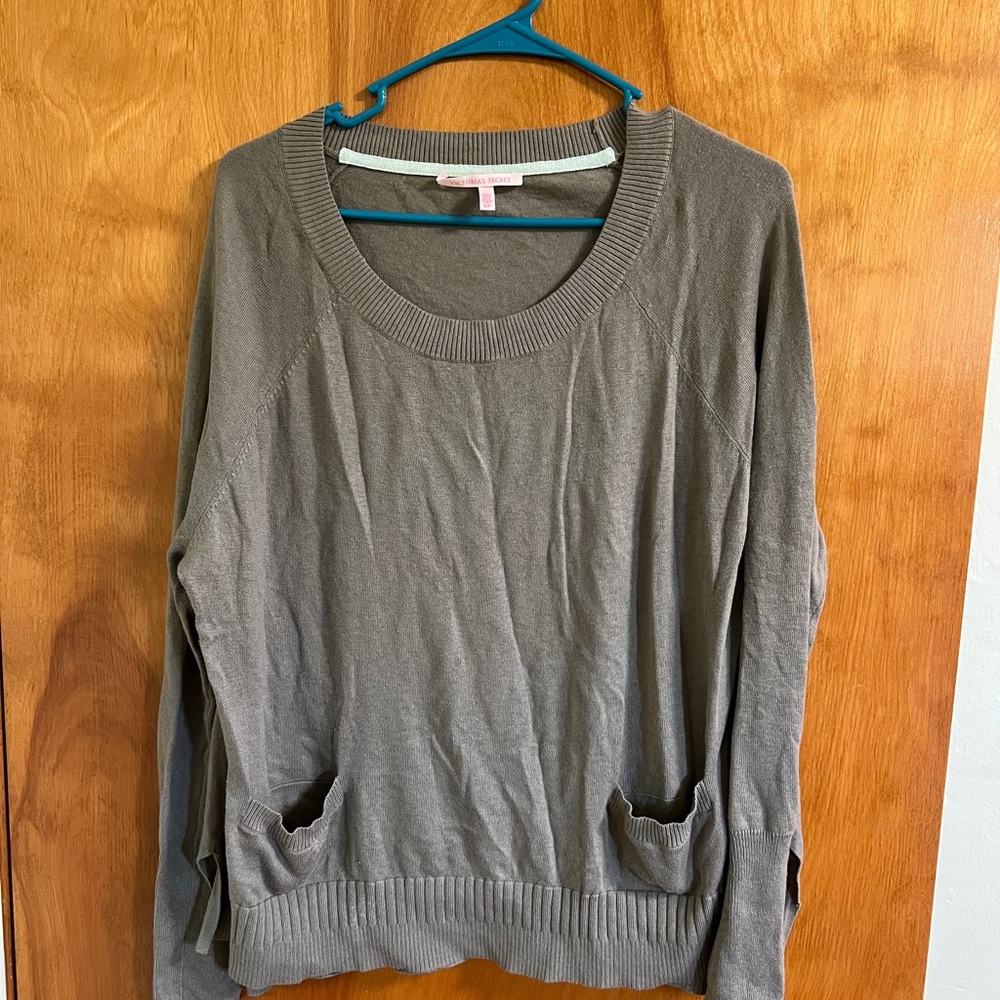 Victoria's Secret Taupe Knit Sweater